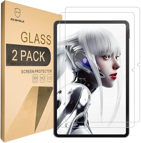 Mr.Shield Schutzfolie Kompatibel mit ZTE nubia Red Magic Nova,10.9 Inch [2 Stück] Schutzglas Schutzglasfolie 9H Härte, HD Klare Displayschutzfolie
