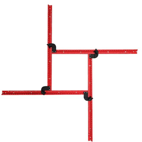 Adjustable Router Jig, Woodworking Hole Locator, Variable Router for Square and Rectangular Slotting, Juice Groove Jig, Packet Template Guide for Precision Carpentry