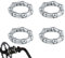 Cuscinetti per Bicicletta, 20,6 mm, 7 Sfere, per Cuscinetti per Ruota, 4 Cuscinetti a Sfera per Ruota Anteriore, compatibili con Biciclette per Bambini, Stretch e Standard