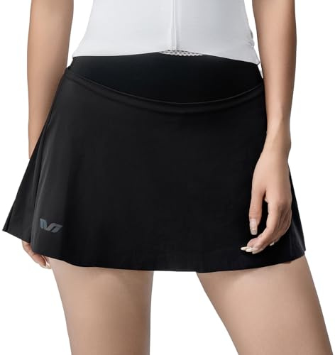 ROCKBROS TVI Damen Fahrradrock 2-in-1 mit Integrierten Shorts | Radrock, Tasche, Hohe Taille, mit oder ohne Sitzpolster, für Radfahren Tennis und Outdoor Sport