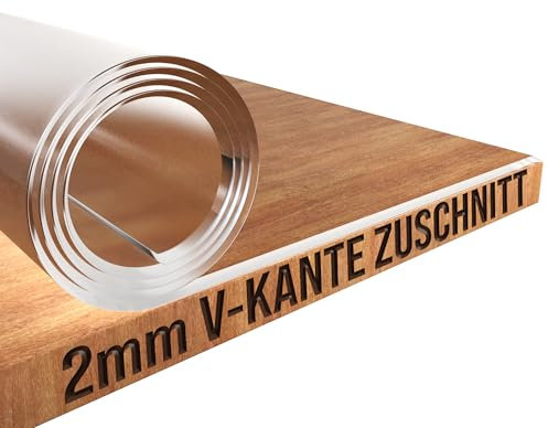 PRINT.GG 2mm Transparente Tischfolie | Nach Maß | Rund | Kreis | Ecken | Sonderform | Tischdecke Schutzfolie | Tischschutz | Glasklar Tischunterlage | Wasserdicht | für Küche Esstisch Büro