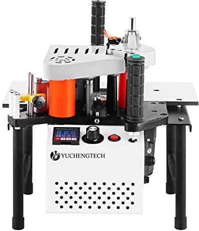 YUCHENGTECH Encoladora de Cantos Portátil con Control de Velocidad 2-6m/min