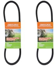 SECURA 2x Keilriemen Fräsantrieb 3L27 kompatibel mit MTD, Stiga 75404014 Schneefräse