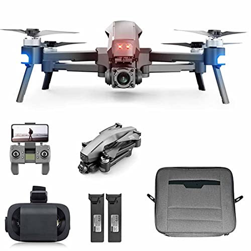 WYMYY M1 Foldable Drone 5G WiFi with 4K GPS Camera 60 Minutes Flight Time 2 Batteries 2-Axis Gimbal Drone Brushless Motor Quadcopter with Smart 3D VR Display Mounted on Test