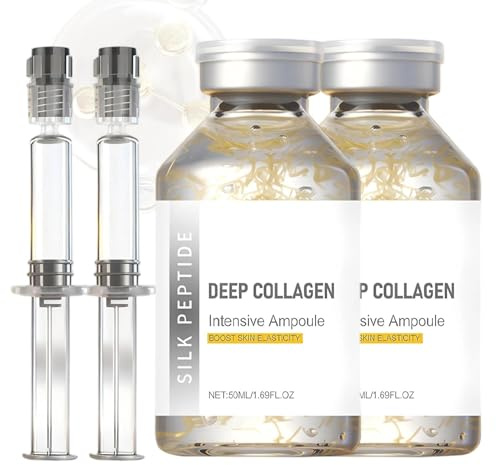 Silk Peptide Intensive Lifting Ampoule, Korean Anti-Aging Facial Essence, Firming Wrinkle-Smoothing Hydrating, Korean Skincare, Facial Hydration & Brightening