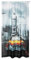 Haus und Deko Voile Vorhang 140 x 245 cm Kräuselband Digitaldruck New York City halbtransparent lichtdurchlässig Gardine Dekoschal Wohnzimmer Schlafzimmer Fensterschal