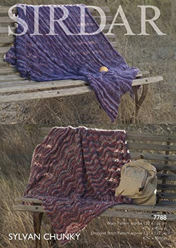 Sirdar Home Throws Blankets Sylvan Knitting Pattern 7788 Chunky