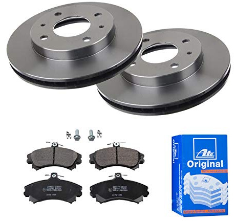 2 Bremsscheiben belüftet 256 mm + Bremsbeläge Vorne von ATE (1420-22158) Bremsensatz Bremsanlage Bremsen-Kit,Bremsenset, Bremsscheiben, Bremsbeläge, Bremsen-Set, Beläge, Bremsbelag, Bremsbelagsatz,