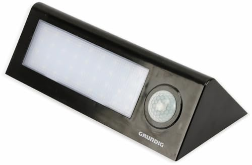 GRUNDIG LED-Solar-Außen Leuchte 07447, 36 LEDs, PIR, schwarz