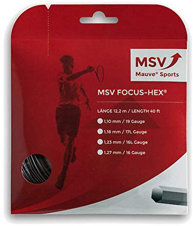 MSV Focus Hex 12m schwarz Saitenset 1.23mm