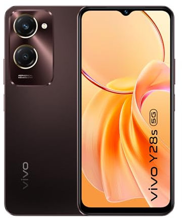 vivo Y28s Smartphone 5G, 4GB RAM+128GB ROM, Triple 50MP Cámara,5000mAh Batería,6.56''Pantalla de Alto Brillo HD+, IP54 Resistencia al polvo y agua, Diseño curvado 2.5D,Teléfono Móvil Android14, Marrón