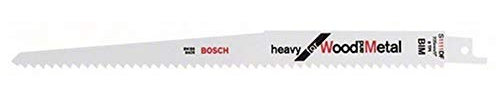 Bosch Professional 5 Stück Säbelsägeblatt S 1111 DF Heavy for Wood and Metal (Länge 225 mm, Zubehör Säbelsäge)