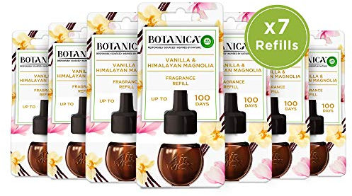 Air Wick Botanica Vanille & Himalaya Magnolie Nachfüllpack Duftöl Für Elektrischen Steckdosen Diffusor (7 x 19 ml)
