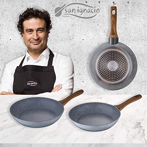 San Ignacio Daimiel - Set 3 Sartenes, Inducción, Aluminio Forjado, false, 22/26/28 cm