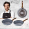 San Ignacio Daimiel - Set 3 Sartenes, Inducción, Aluminio Forjado, false, 22/26/28 cm