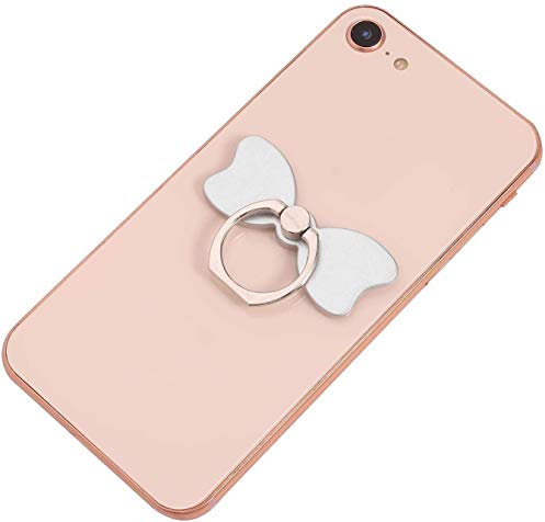 ISKIP Anneau de support universel pour téléphone portable, rotation à 360°, pliable à 180°, anneau de support universel pour smartphone, pour iPhone, Samsung, tablette (argent)