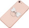 ISKIP Supporto ad anello per cellulare, rotazione a 360°, impugnatura a 180°, supporto universale per smartphone, anello per telefono, tablet (argento)