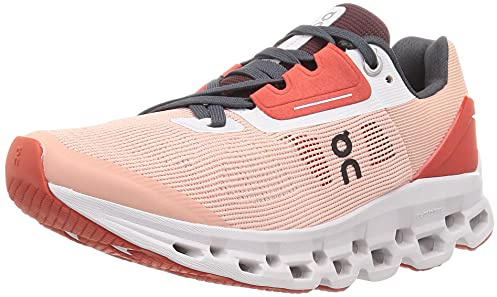 ON Damen Cloudstratus Synthetic Textile Rose Red Trainer 40 EU