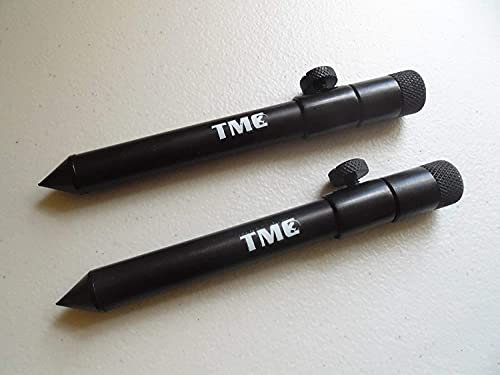 TMC 2 x Aluminium-Sticks 15 - 25 cm Rutenauflage, Buzz Bar, Alarm Angeln 16 mm Durchmesser