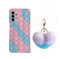 CrazyLemon für Samsung Galaxy S20 Pop it Hülle, Stressspielzeug Handyhülle Pop Tarnung Liebe Bubble Sensory Toy Weich Silikon Schutzhülle mit Pom Pom Ball - 02