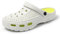 INMINPIN Clogs Herren Pantoletten Sommer Hausschuhe Damen rutschfest Atmungsaktiv Strand Sandalen Gartenschuhe, Weiß Grün, 40/41 EU(270)