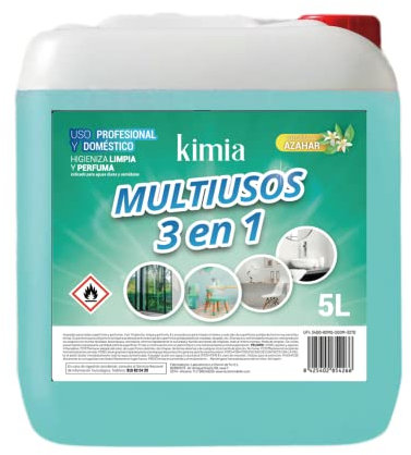 KIMIA - Desincrustante WC-9 5L | para Baños y Sanitarios | Desincrustante Ácido | Limpieza Multiusos | Potente Limpiador | Limpieza de WC, Grifos y Pasamanos | Uso Doméstico e Industrial