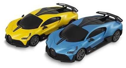RE-EL TOYS - Bugatti Divo Gialla Rc 2.4GHz Maßstab 1:24 mit Lichtern, 2414