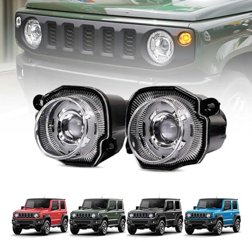 Archaic bernsteinfarbenes Blinker Licht für Suzuki Jimny JB64 JB74 Sierra 2018–2023, Blinker mit weißem Lauflicht