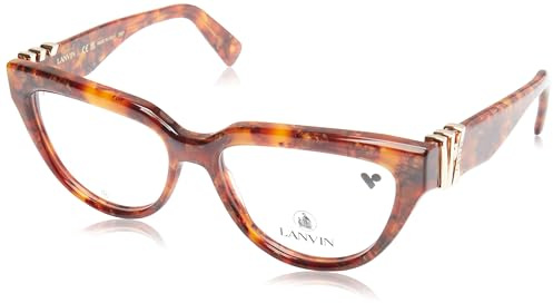 Lanvin LNV2646 730 Amber Tortoise Eyewear Woman Acetato, Cat Eye, 54