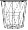 OHS Side Tables for Living Room, Coffee Table Metal Frame Side Table with Storage Rustic Decorative Round Space Saving Sofa Bedroom Table, Black