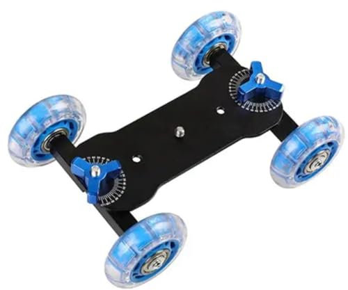 Mobile Rolling Sliding Dolly Stabilizer Photography Rail Stand Dolly Car for Camera, High Performance