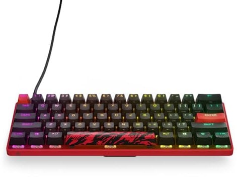 SteelSeries Apex 9 Mini - Edizione Clan FaZe - Tastiera ottica HotSwap - Design compatto al 60% - Switch ottici - Personalizzazione RGB - Keycap PBT a doppio scatto