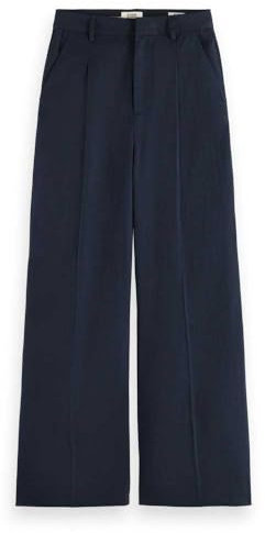 Scotch & Soda Women's Rose Chino-Wide Leg Casual Pants, Night, 31W x 32L