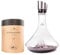 Carafe à décanter le vin 1.8 L | Borosilicate de qualité supérieure soufflés artisanalement avec les montagnes en relief | Bouchon 3 en 1 (filtre, aérateur et bec verseur) (Pic du Midi)