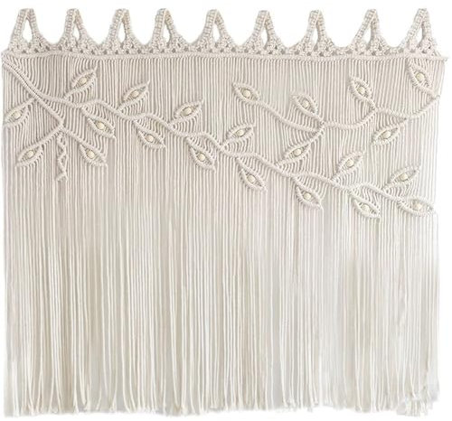 Rideaux Muraux en Tapisserie Tissée en Macramé, Rideaux De Porte Tissés pour Diviseur De Pièce, Décoration De Fond Mural De Maison Bohème