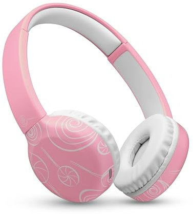 Music Sound - Cuffia Bluetooth con padiglioni On Ear Soft-Touch -Archetti Regolabili - Adattabilità e Comfort – Play Time 22 Ore – Rosa