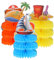 Generisch 9St Sommerparty-Dekorationen Luau-Partyzubehör Partydekorationen Ananas Strand-Waben-Mittelstücke Partygeschenke Hawaii tischdeko Tischdekoration Hawaii Papierhandwerk Party-Layout