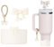 AXMCCH 7.5cm Silicone Bottle Cover &10mm Bow Shape Straw Topper for Stanley Cup 12-40oz (3pcs Cream White)