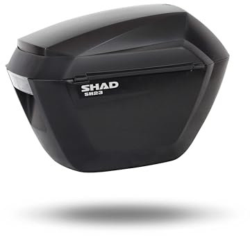 Generico Paar schwarze Seitenkoffer, kompatibel mit SHAD 3P SYSTEM SH 23 SIDE CASES