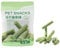 Feline Grass Treats, Edible Kitten Chew Toy, Teething Snack Chicken Dry Freeze Cat Sticks for Hairball Removal Oral Teeth Cleaning for Indoor Kittens Adults