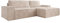 Luxusbetten24 Designer Sofa Corino in Cord mit Stauraum und Schlaffunktion | Bezug: Cord | Farbe: Beige | Stellvariante: Rechts
