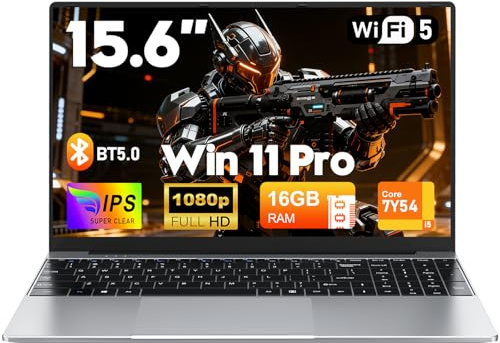 FUNYET Laptop, Notebook 15.6 Inch 16GB RAM 1TB SSD, Core 7Y54 Processor, FHD 1920 x 1080 Display, Support WiFi 5, BT5.0, USB3.0 * 2, 5000mAh Battery Computer,Backlit Keyboard