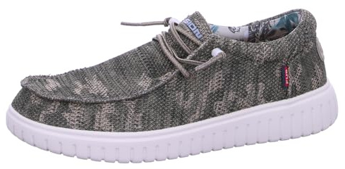 Fusion Leinenschuh Grün in Größe 46
