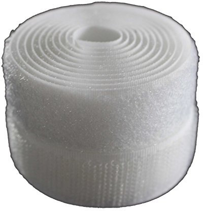 Velcro® Companies - Nastro adesivo da cucire, 16 mm, colore: bianco, marca Alfatex®, varie lunghezze (lunghezza: 1 m)
