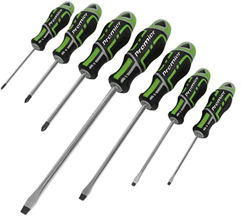 Sealey AK4321HV 7PC Gripmax Screwdriver Set Hi-Vis Green