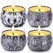 Hausware Citronella Candles - 4 Pack Citronella Candles Outdoor Set，Indoor Scented Soy Wax Candles Portable Travel Tin Gift Set for Home Garden Patio Balcony Decorative