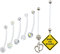 Mayhoop Schwangerschaft Bauchnabelpiercing Bauch Stecker Bioflex Banane Piercing Oder Flexibel Kunststoff Schwangerschaftspiercing 1.6mm 32mm 38mm 7 Stil