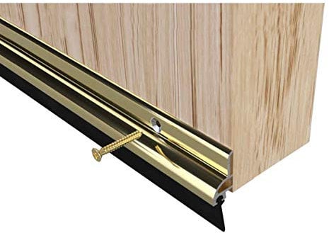 STORMGUARD 838MM Gold Rubber Bottom Of Door Draught Excluder Seal