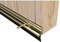 STORMGUARD 838MM Gold Rubber Bottom Of Door Draught Excluder Seal