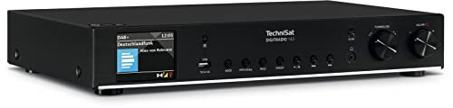 TechniSat DIGITRADIO 143 CD - Tuner Hi-Fi Radio Internet (Radio numérique DAB+, FM, Streaming Audio Wi-Fi, Bluetooth, Connexion Spotify, Lecteur CD, Télécommande, Largeur 43,5 cm) noir